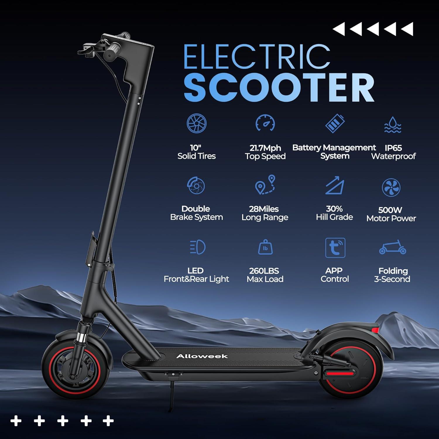 Our Balanced Ride: Exploring the Alloweek Electric Scooter Features