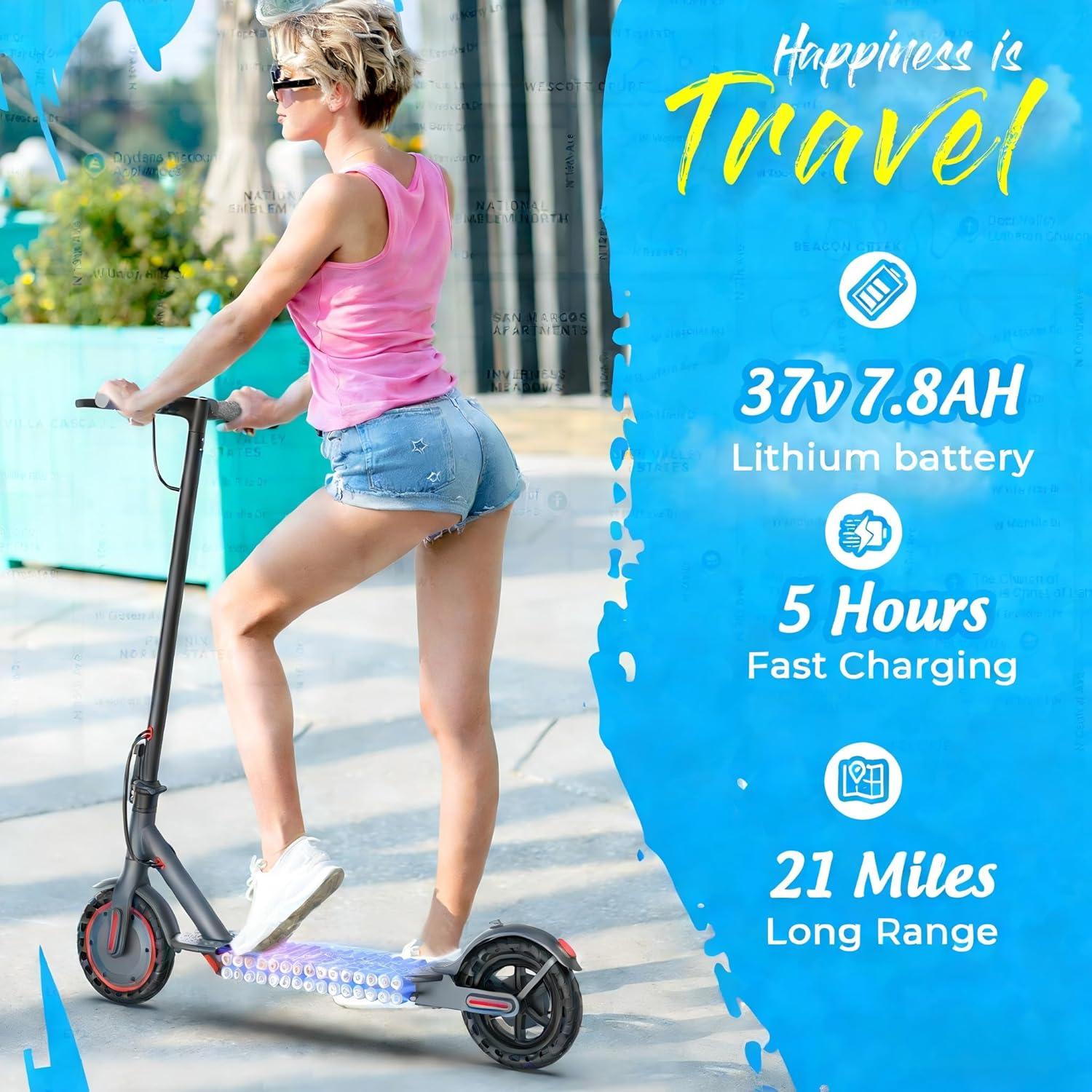 Alloweek electric scooter for adult commuting